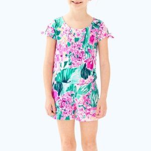 Lilly Pulitzer Camryn Romper Via Flora Girls XL 12